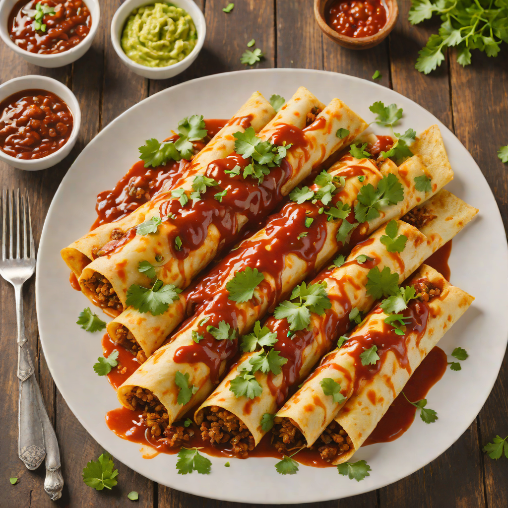 Smoked Brisket Enchiladas with Roasted Chile Sauce