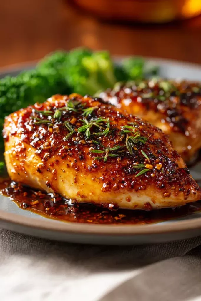 Pan-Seared Chicken with Honey-Thyme Glaze
