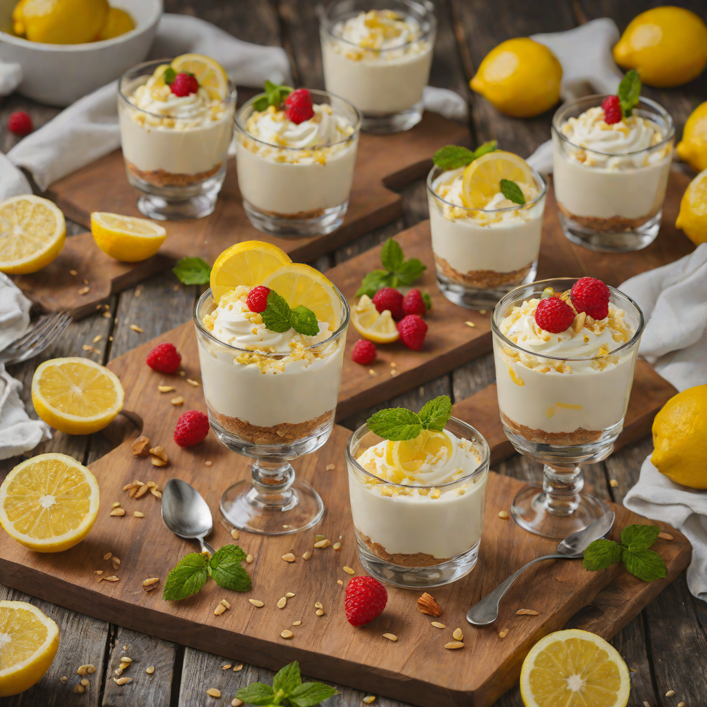 Mini No-Bake Lemon Cheesecake Parfaits