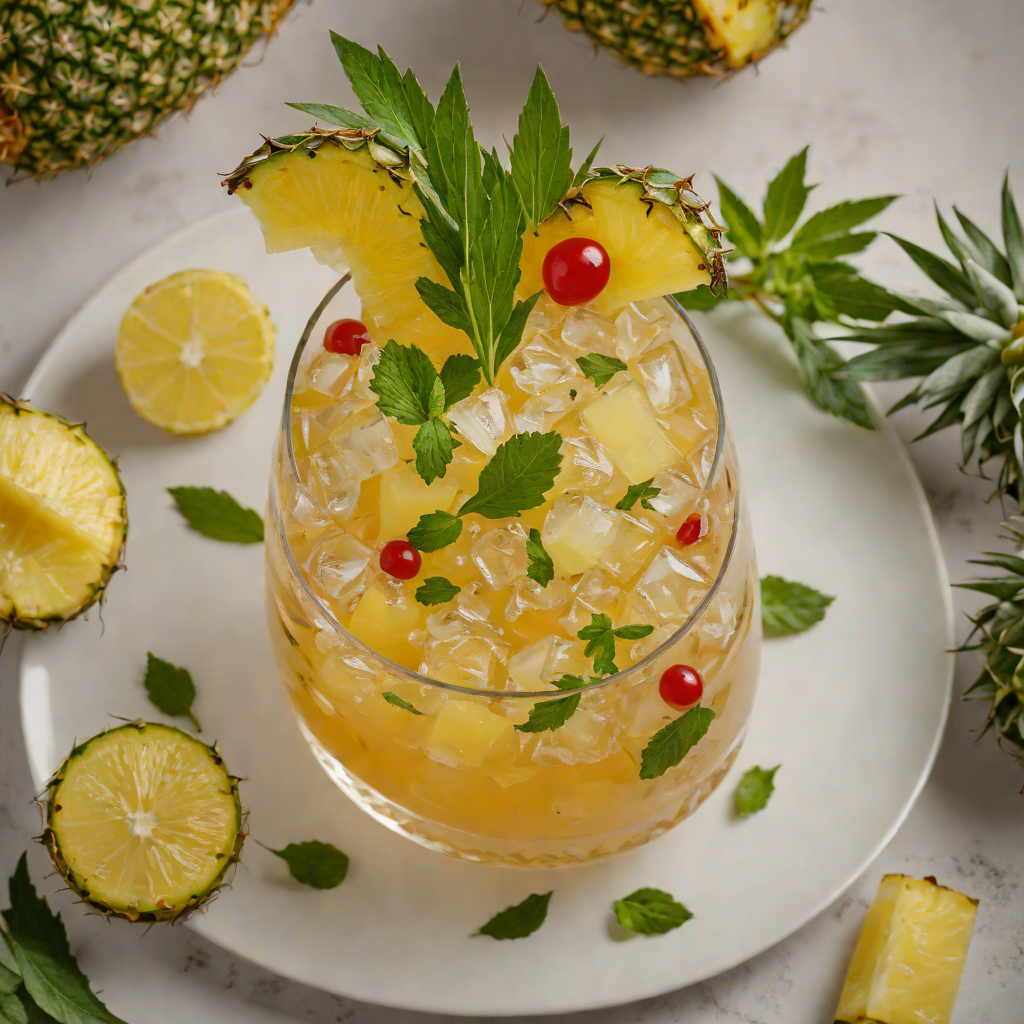 Spiced Rum Pineapple Julep