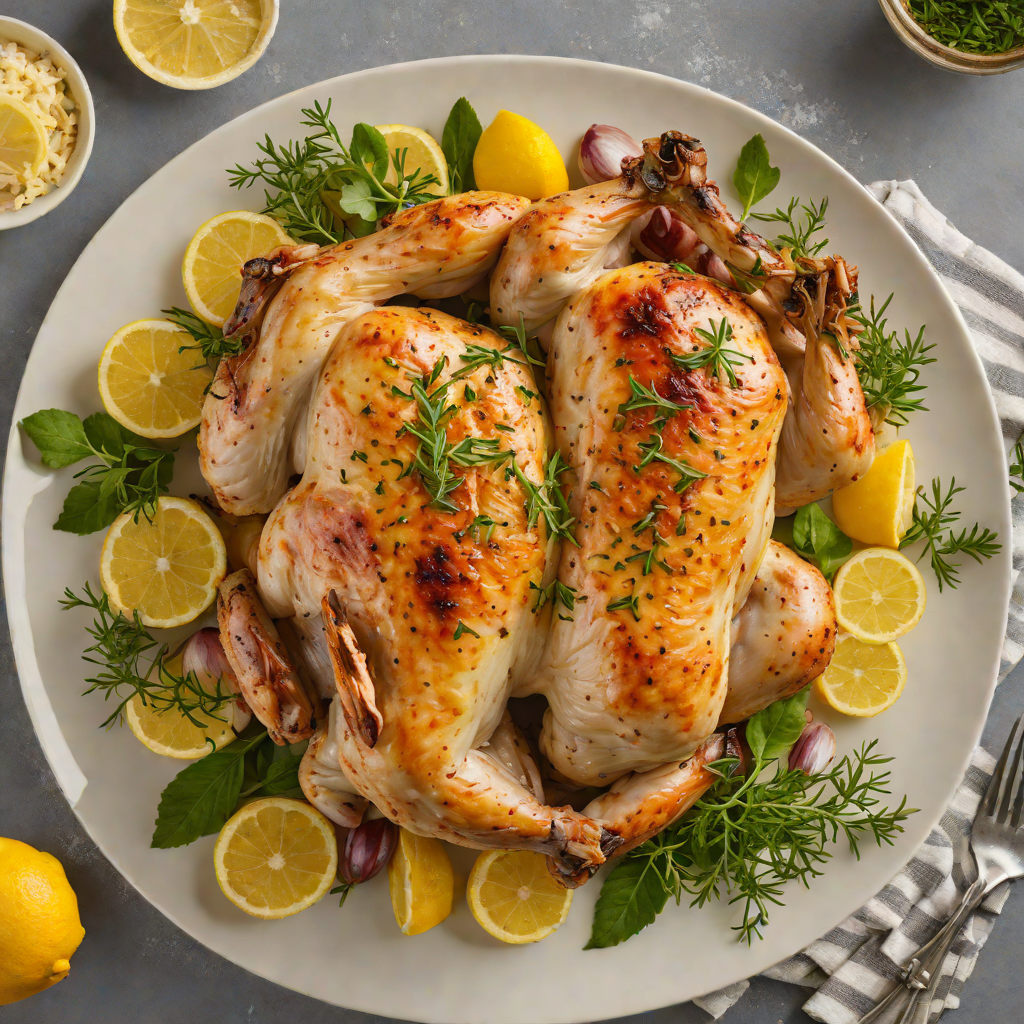 Half-Baked Lemon Herb Roasted Chicken