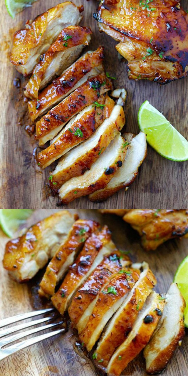 Pan-Seared Chicken with Honey-Lime Glaze