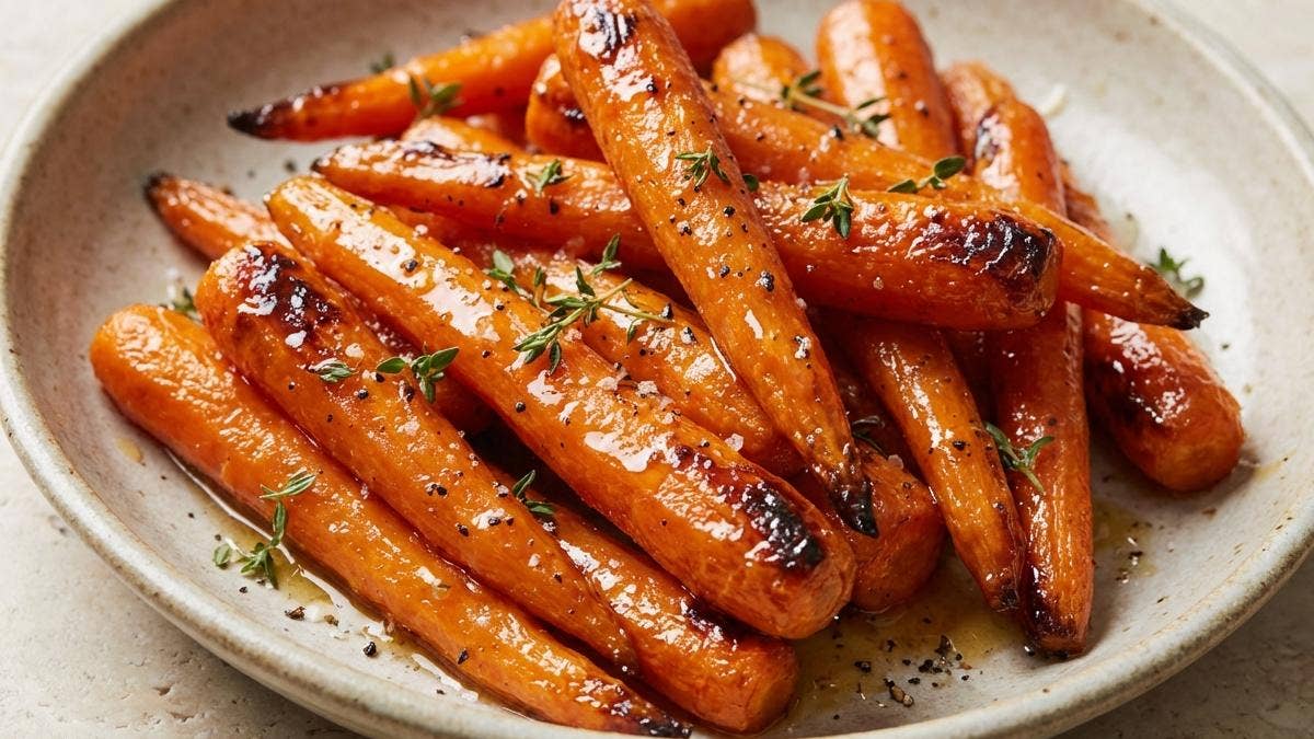Sautéed Chicken with Honey-Glazed Carrots and Thyme