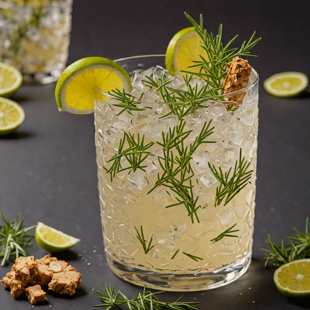 Ginger-Rosemary Vodka Collins