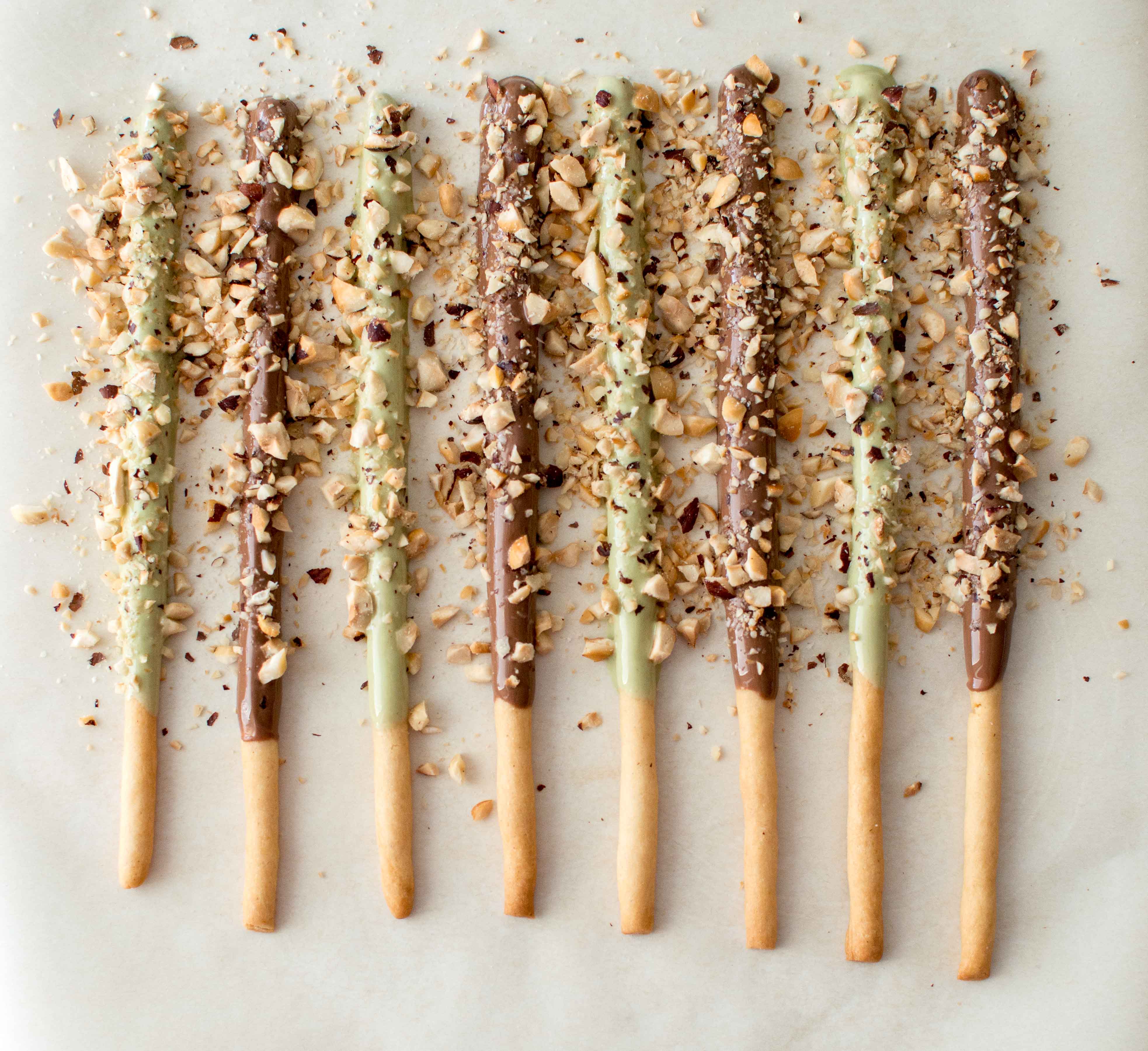 Chocolate-Dipped Pocky Biscuit Sticks