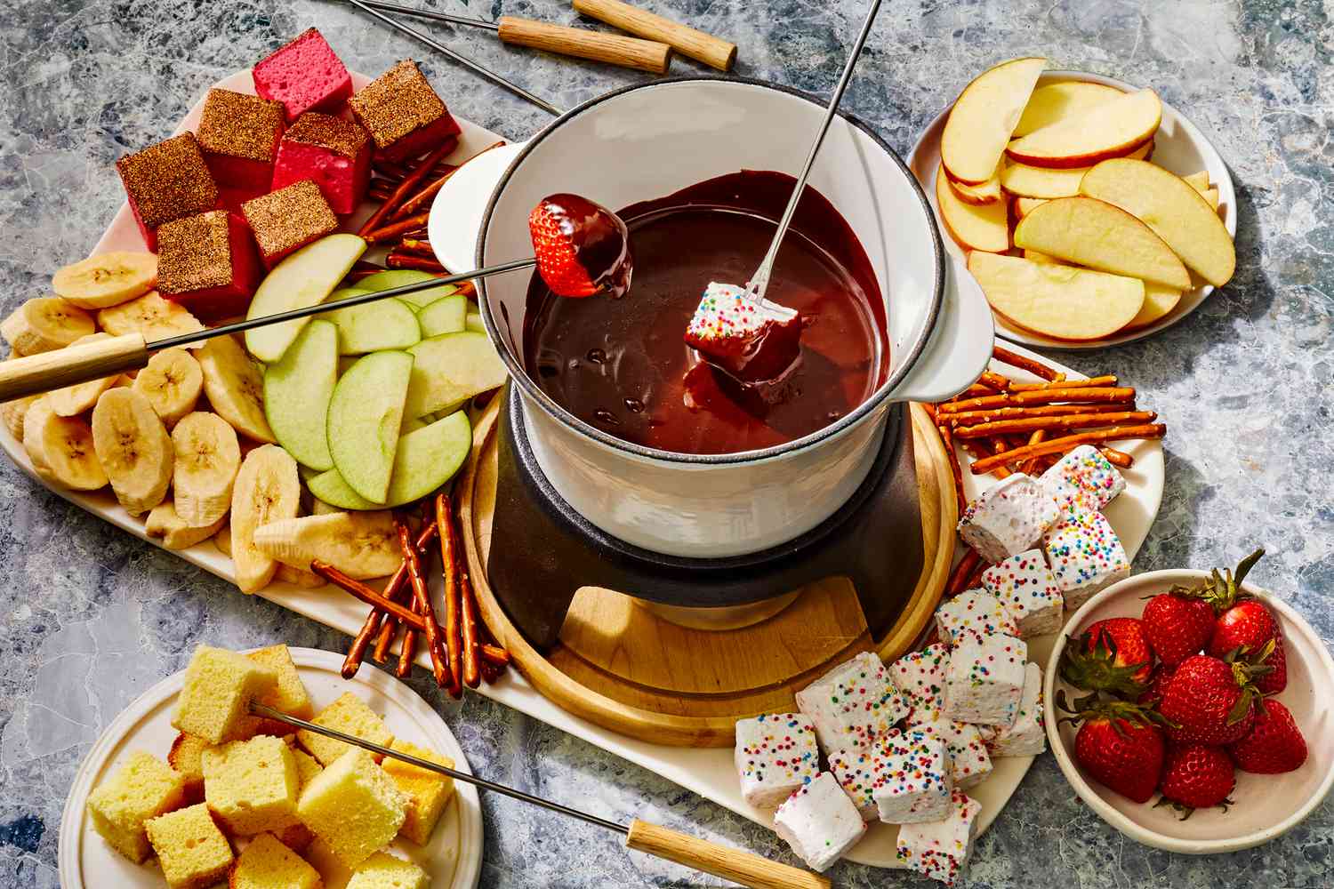 Pocky Game Inspired Chocolate Hazelnut Fondue