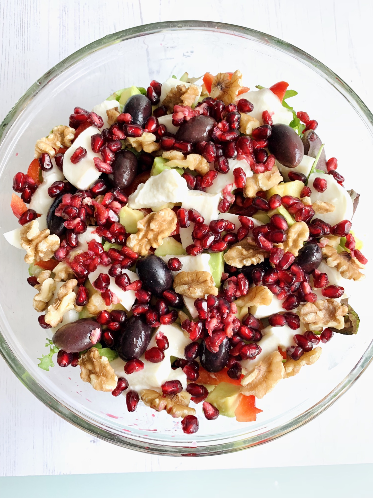 Kashmiri Walnut and Walnut Oil Salad with Pomegranate