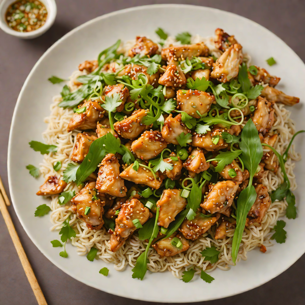 Ginger-Scallion Stir-Fried Chicken with Vietnamese Aromatics