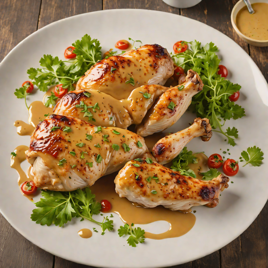 Pan-Seared Chicken with Wabash Valley Mustard Glaze