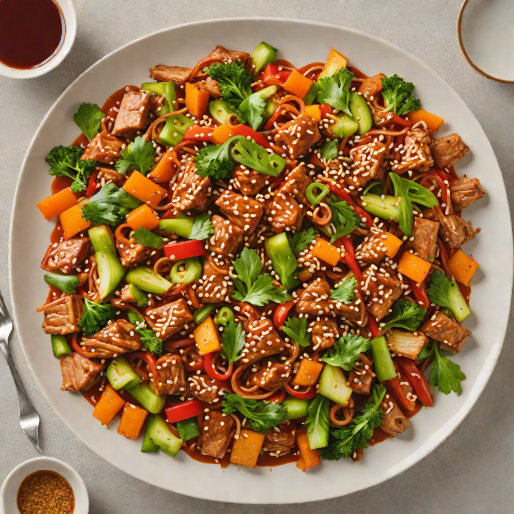 Spicy Korean-Inspired Pork Stir-Fry with Gochujang and Vegetables
