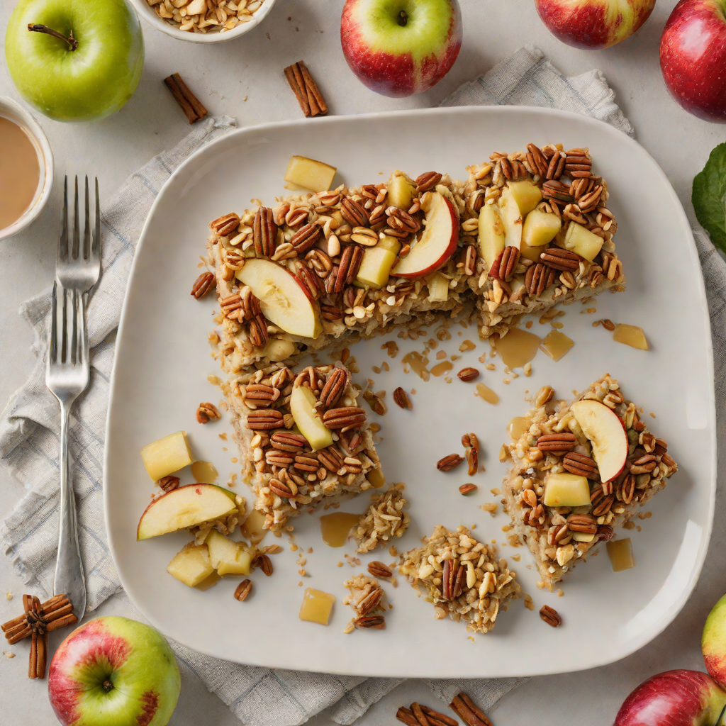 Sweet Cinnamon-Spiced Apple Oatmeal Bake
