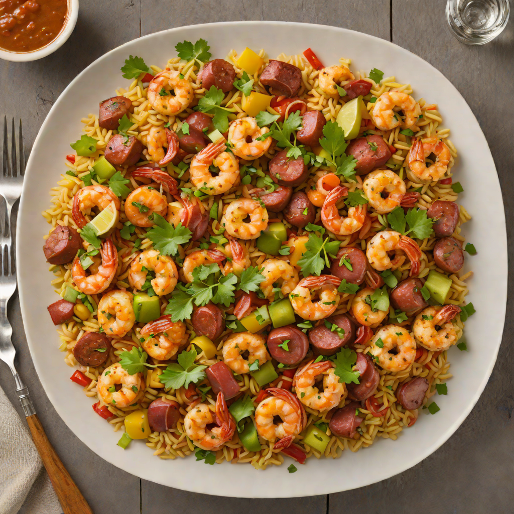 Houston-Style Spicy Cajun Shrimp and Sausage Skillet