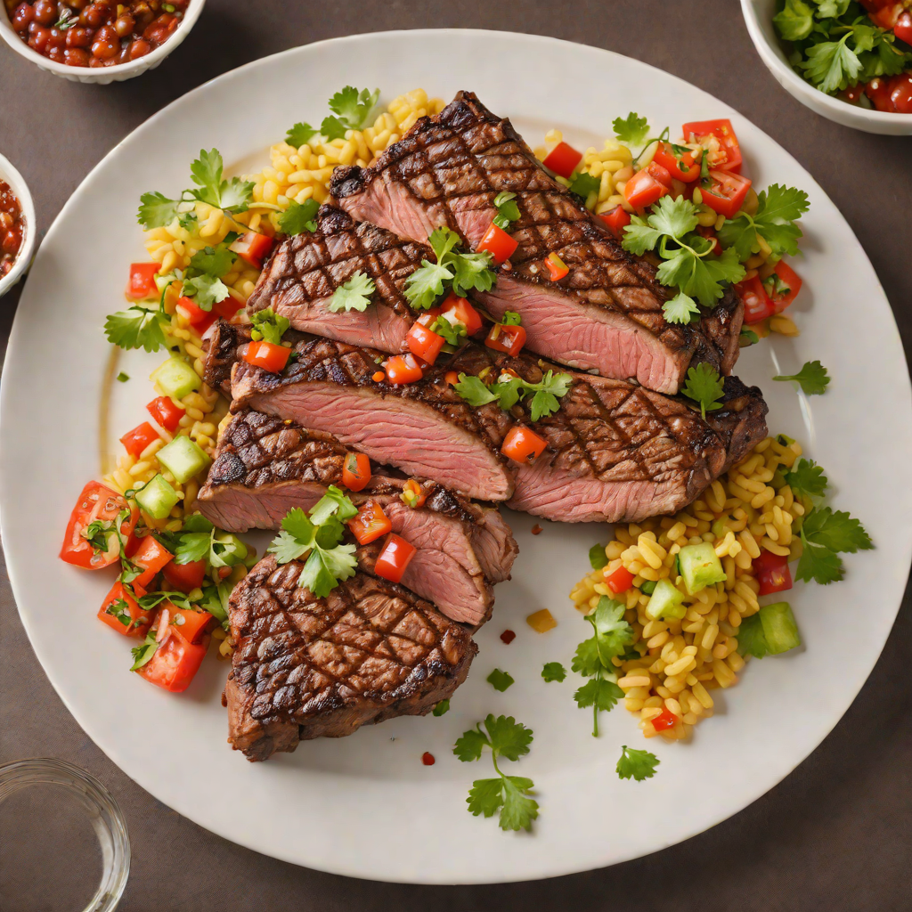 Las Vegas-Inspired Grilled Mesquite Ribeye with Southwest Salsa