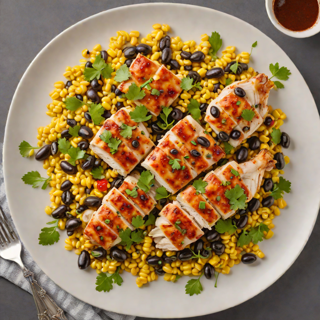 Sautéed Wabash Valley Chicken with Roasted Corn and Black Beans