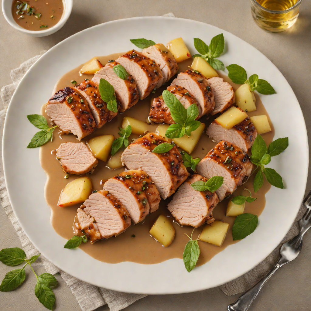 Midwest-Inspired Pork Tenderloin with Apple and Sage Pan Sauce