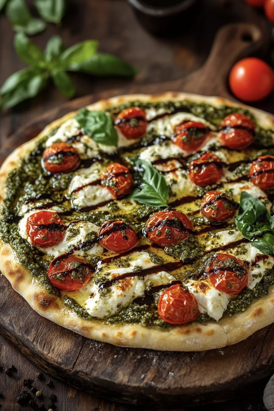 Hanging Herb Garden Flatbread with Roasted Cherry Tomatoes