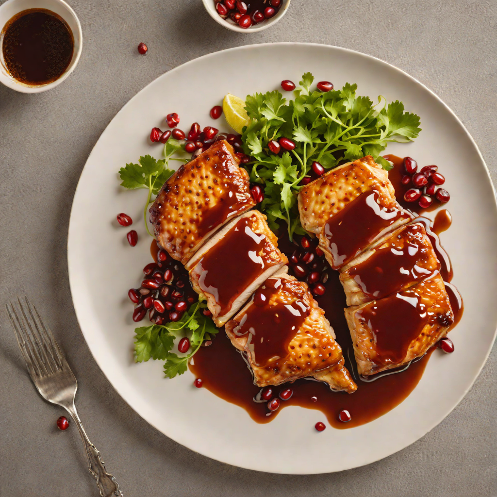 Pan-Seared Chicken with Pomegranate Molasses Glaze