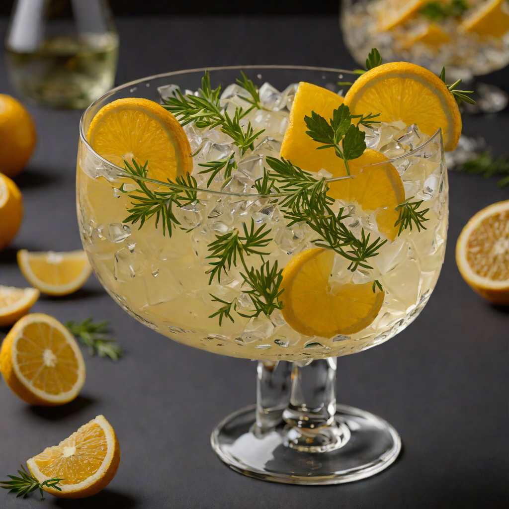 Herb-Bitter Citrus Gin Cocktail
