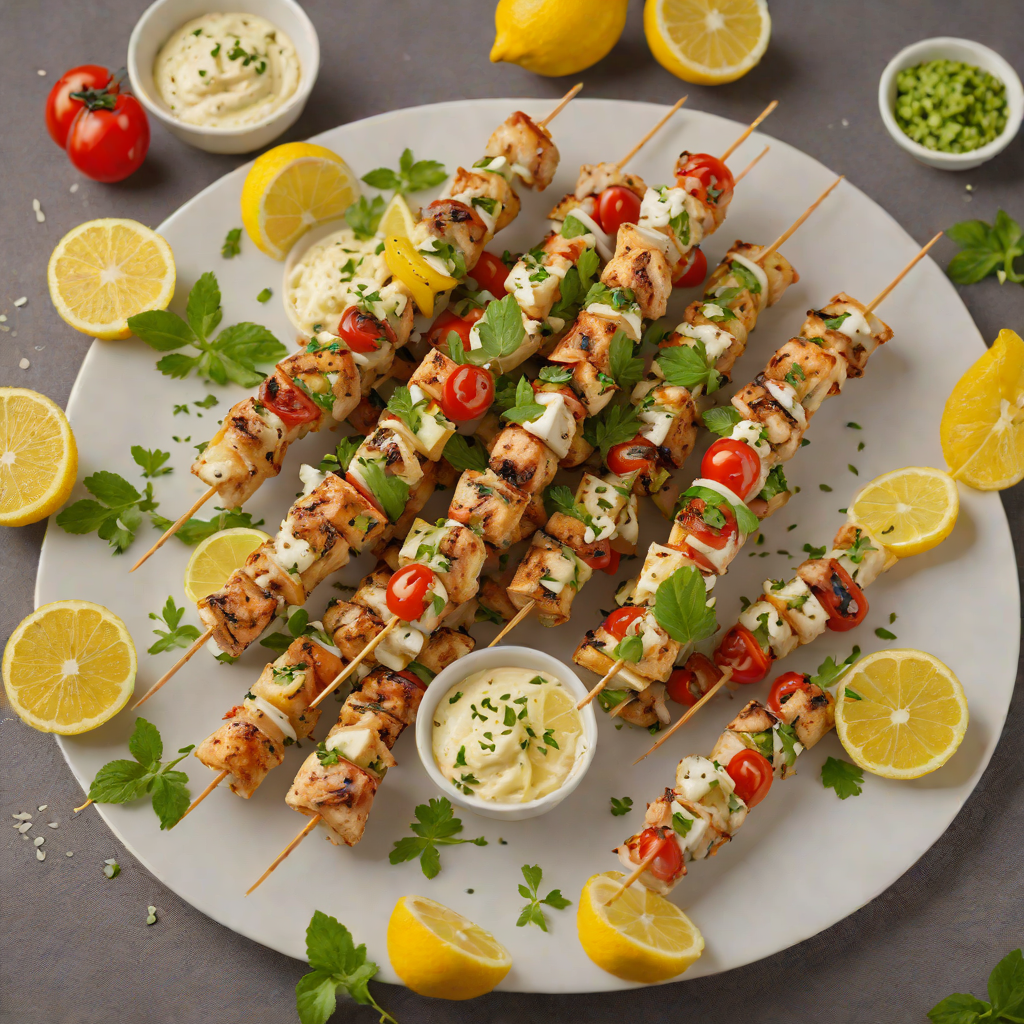 Sautéed Lemon-Oregano Chicken Souvlaki Skewers