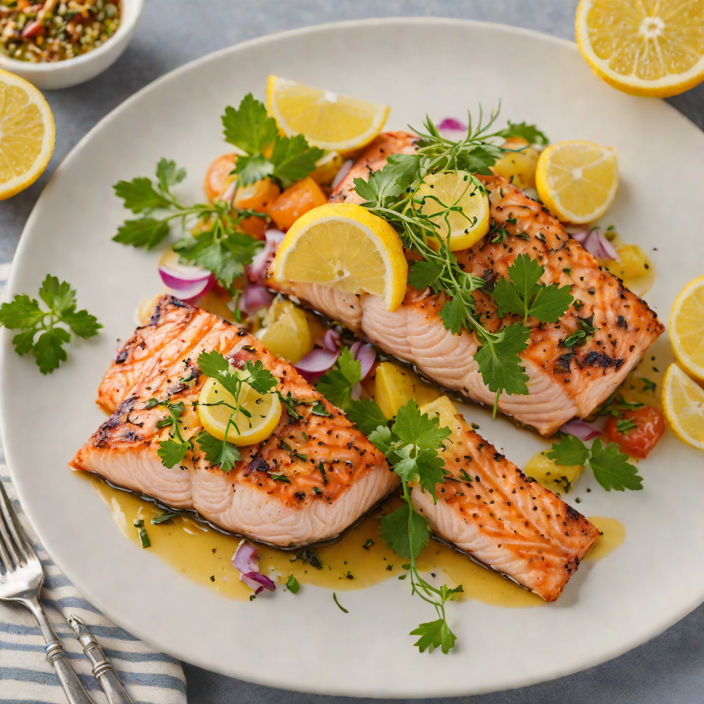 Northbound Citrus and Herb Grilled Salmon