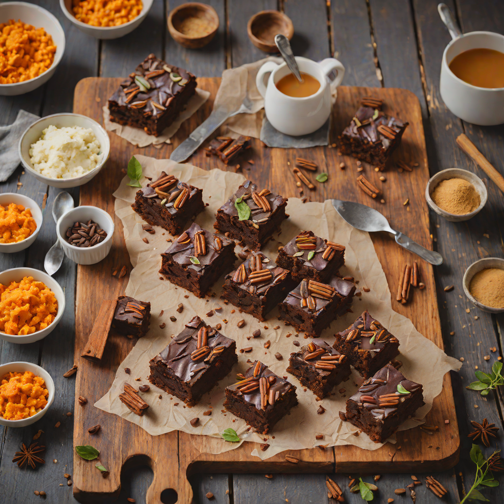 Cinnamon-Spiced Sweet Potato Brownies