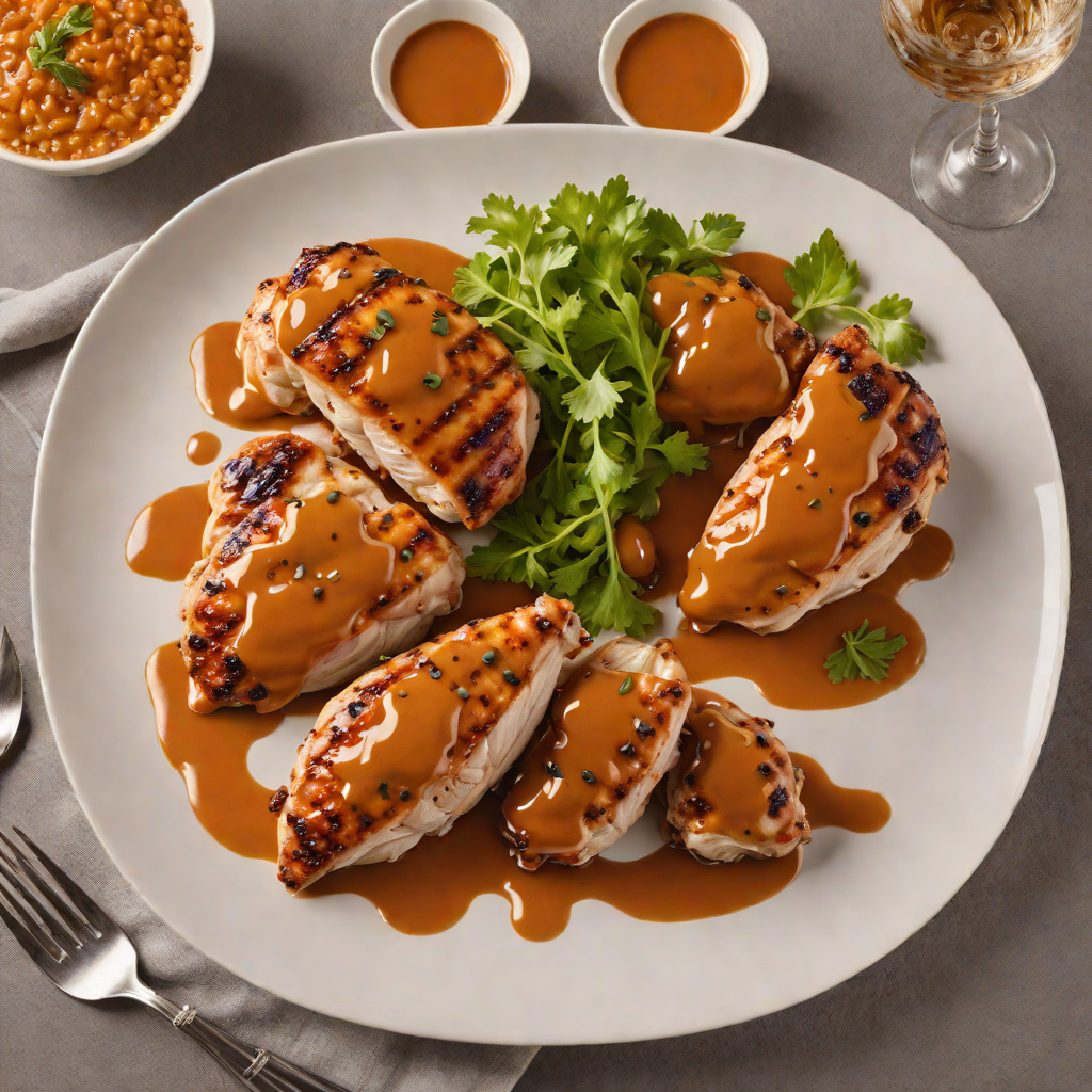 Whiskey-Glazed Grilled Chicken with Burnt Orange Sauce