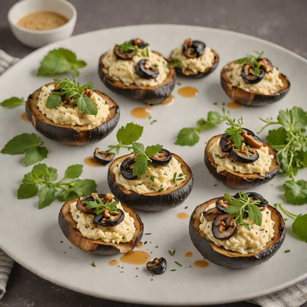 Baked Herb-Ricotta Stuffed Portobello Mushrooms