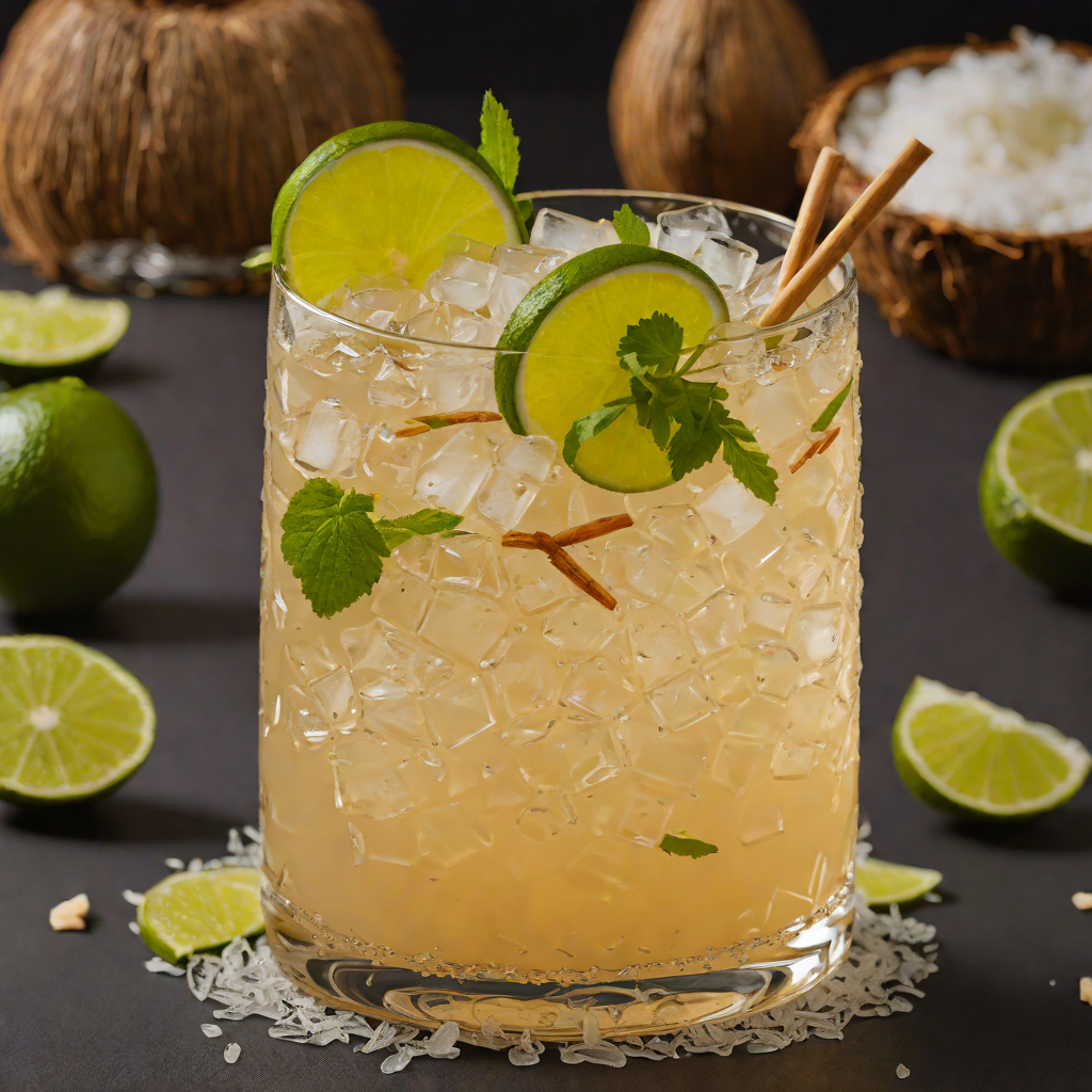 Coconut-Ginger Mai Tai with Fresh Lime