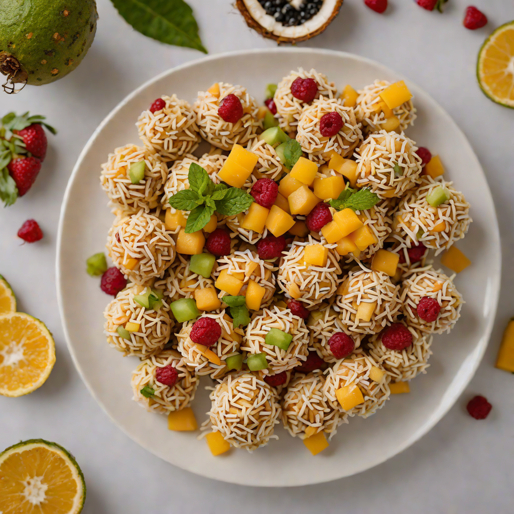 No-Bake Tropical Fruit and Coconut Energy Bites