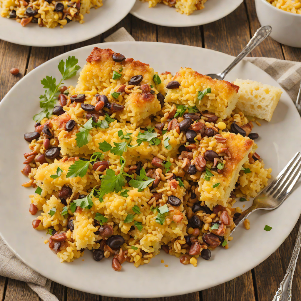 Regional Appalachian Bean and Cornbread Casserole