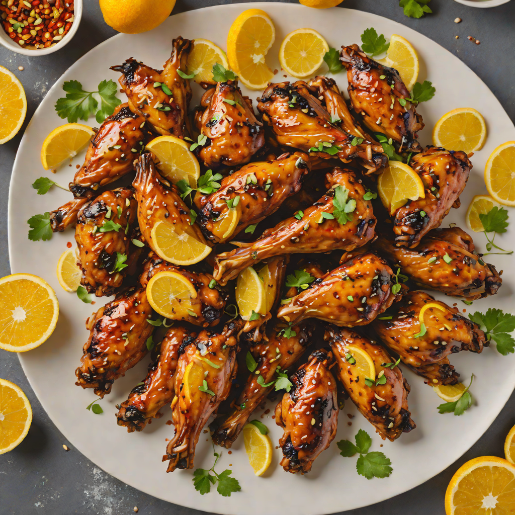 Smoked Tiki-Spiced Chicken Wings with Citrus Glaze