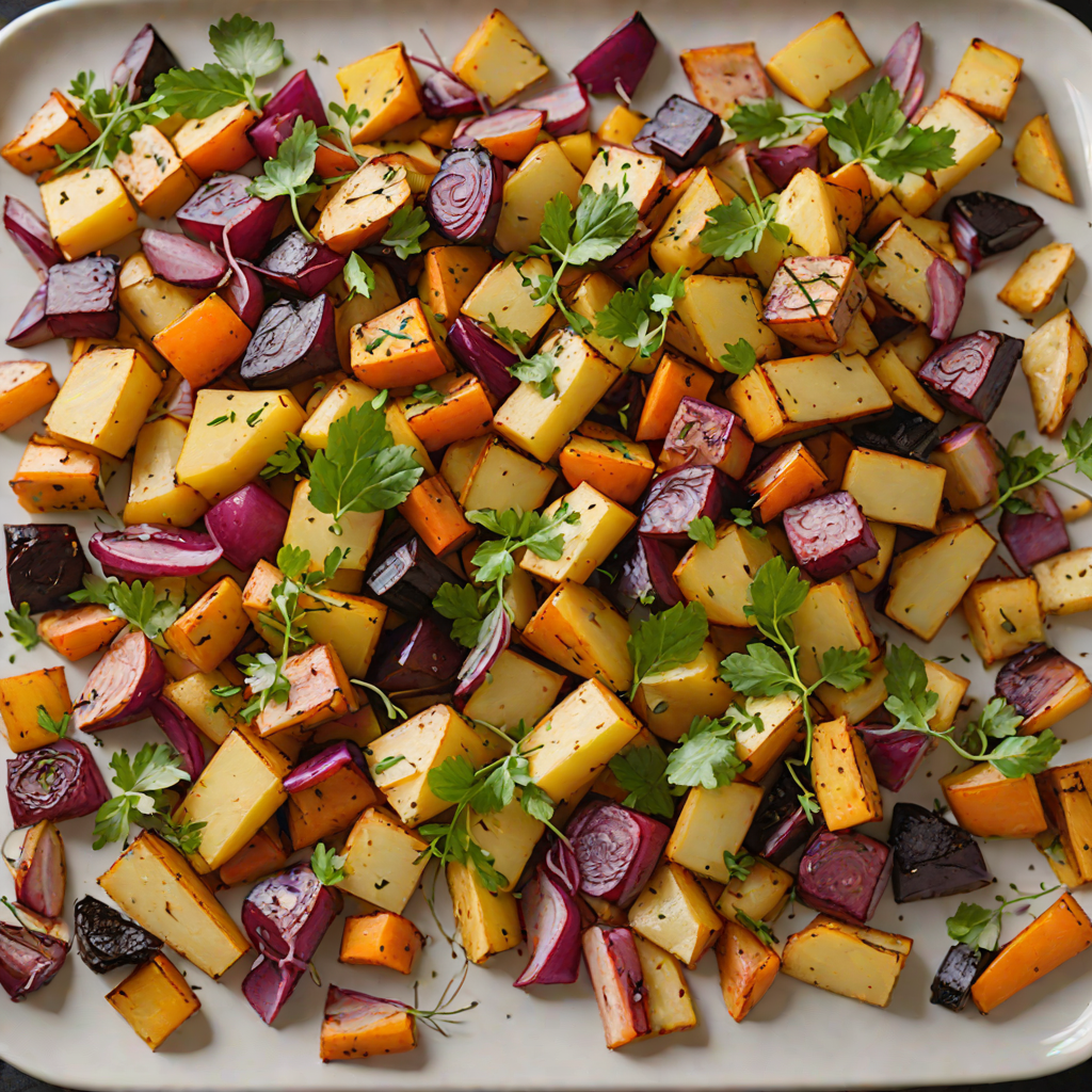 Sheet Pan Roasted Appalachian Root Vegetables with Maple Glaze