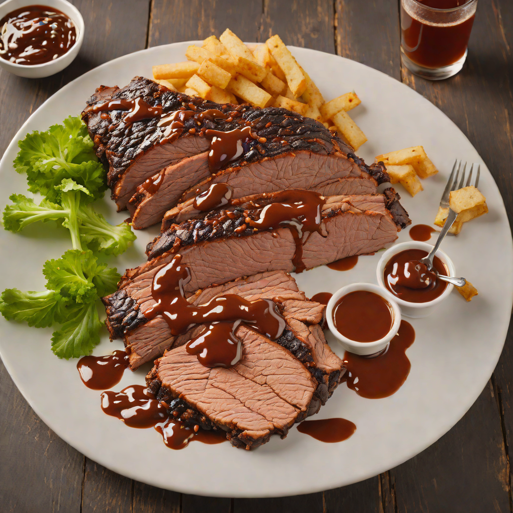 Midwest-Inspired Smoked Brisket with Bourbon BBQ Sauce