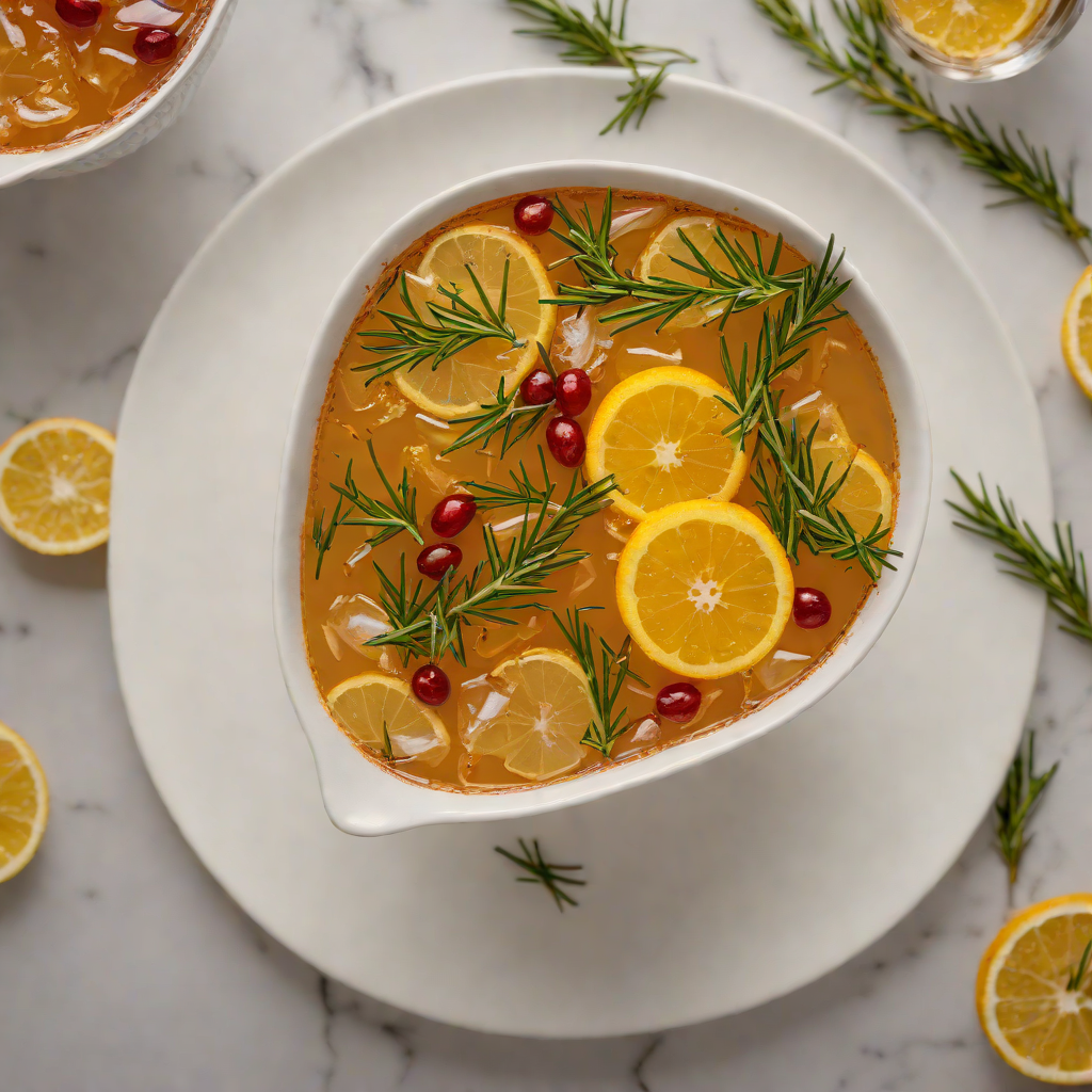 Spiced Rosemary Rum Punch