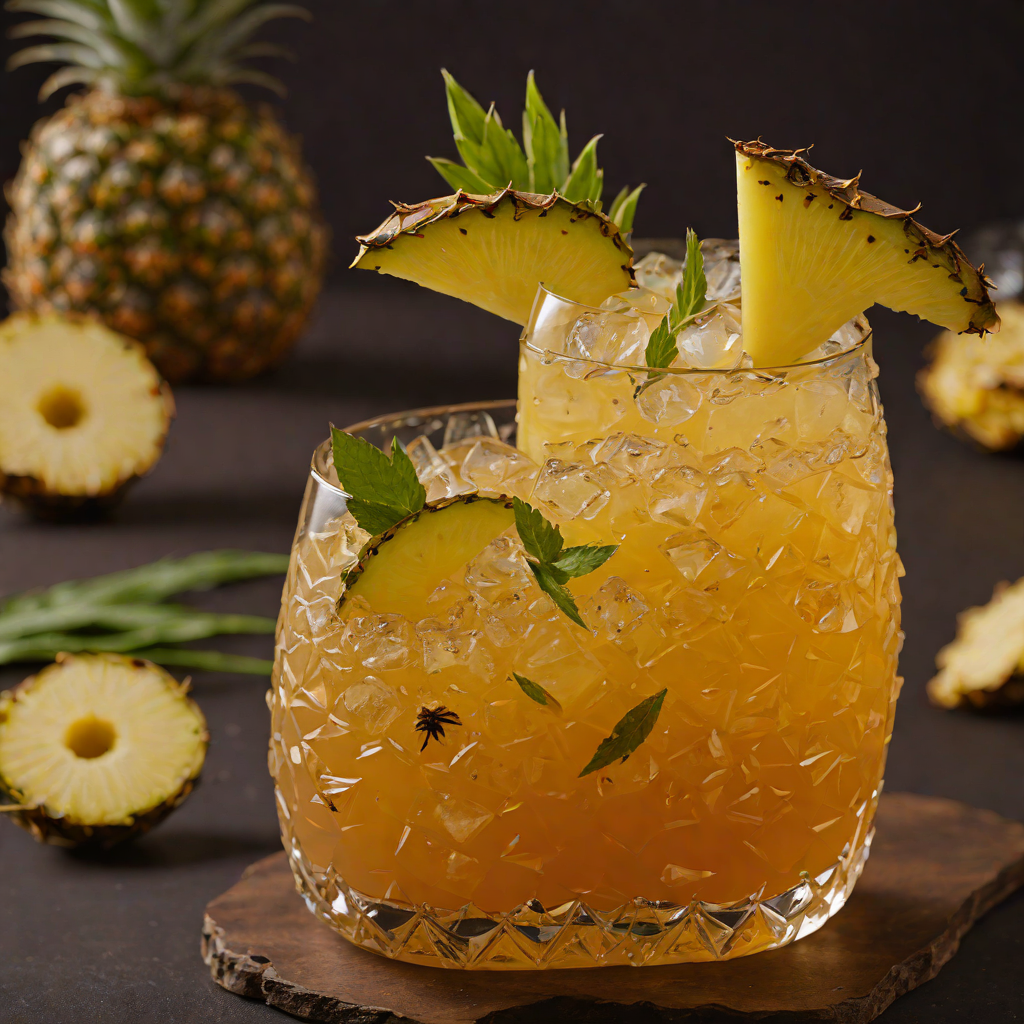 Smoked Pineapple and Spiced Rum Tiki Punch