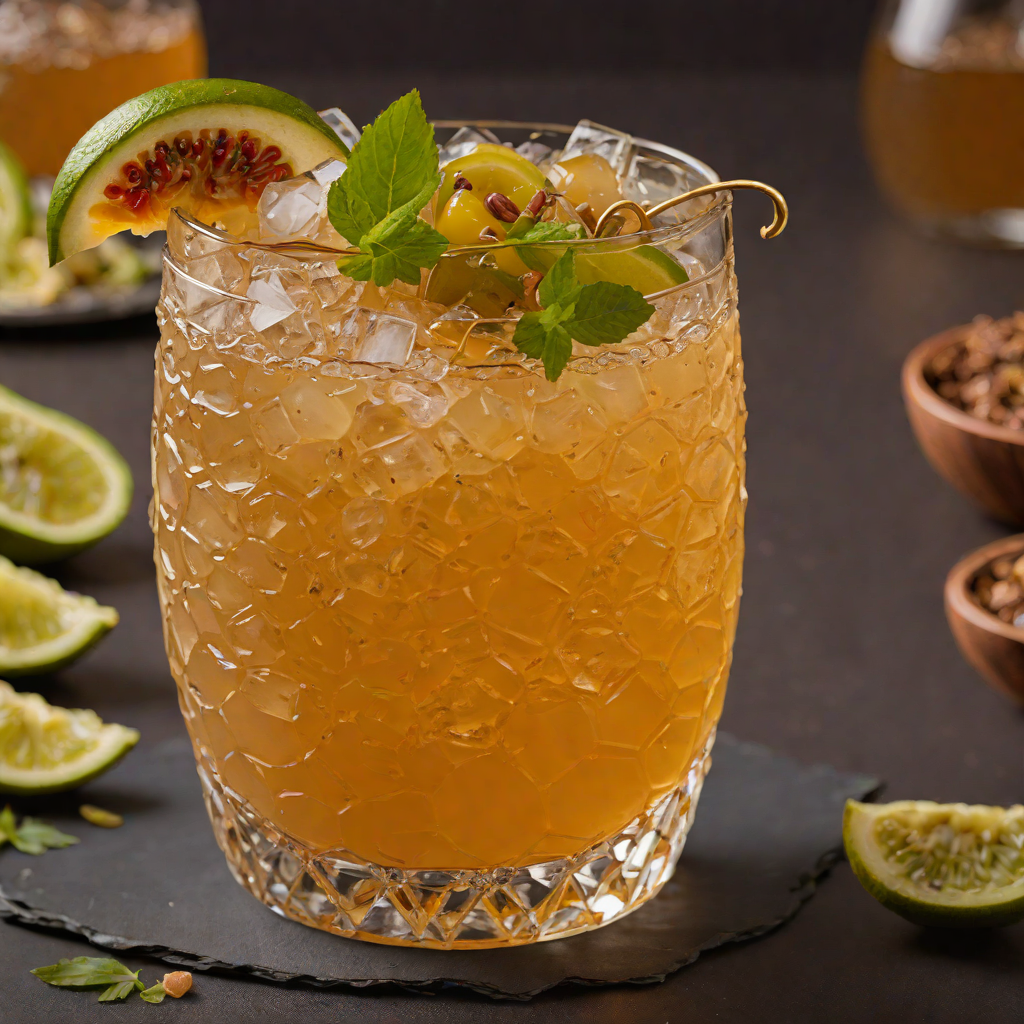 Spiced Ginger and Passion Fruit Tiki Mule
