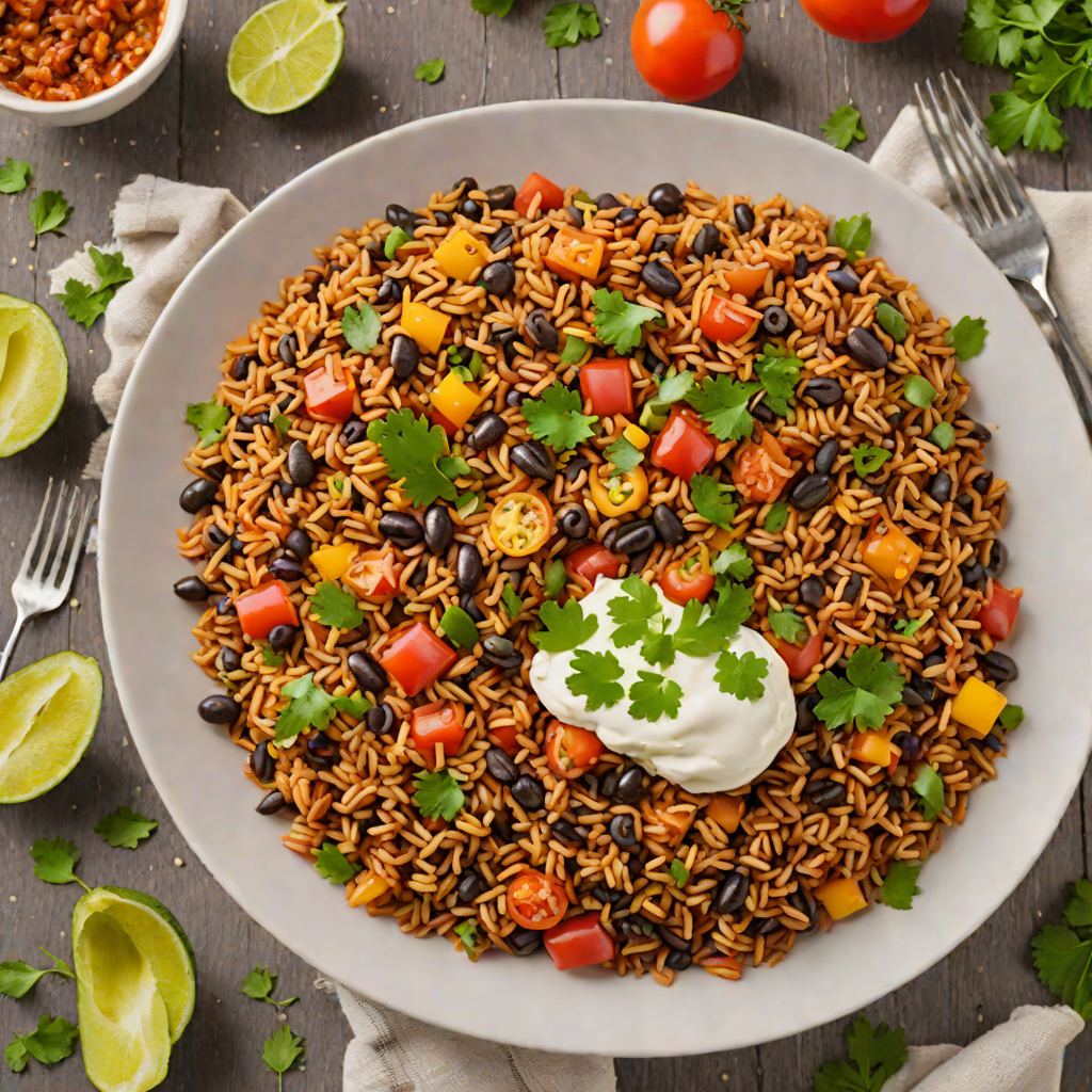 One-Pot Spicy Tomato and Black Bean Mexican Rice
