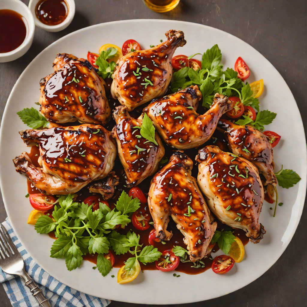 Brined Grilled Chicken with Appalachian Hot Pepper Glaze