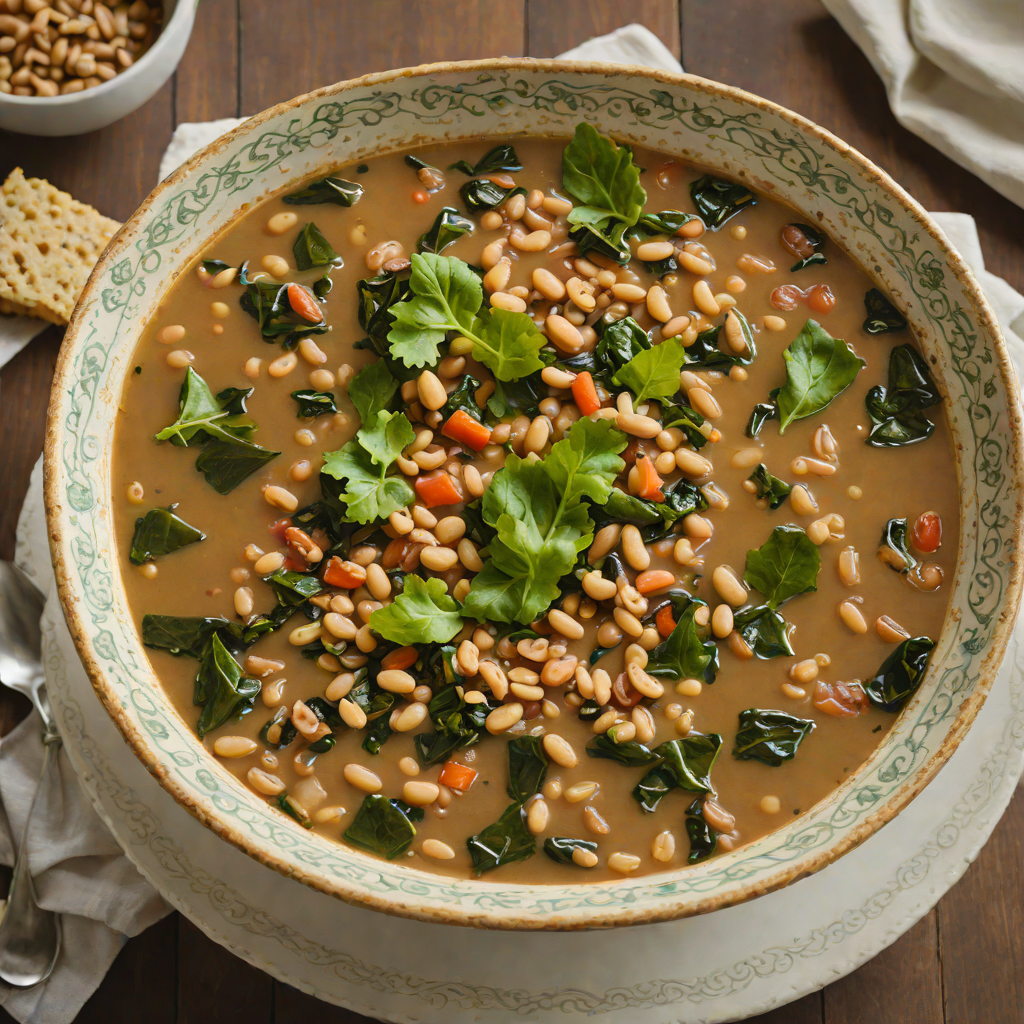 Smoky Black-Eyed Pea and Collard Green Soup