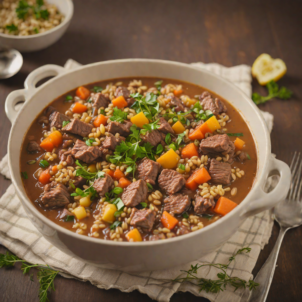 Midwestern-Inspired Beef and Barley Stew