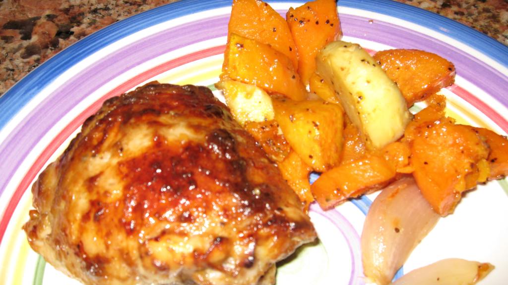 Herb-Roasted Chicken Thighs with Sweet Potato