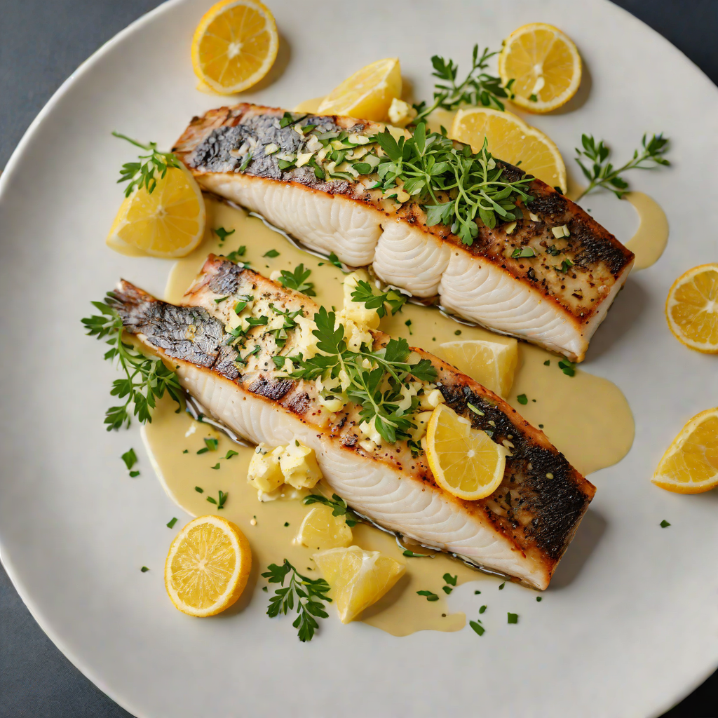 Pan-Seared Sea Bass with Citrus Herb Butter