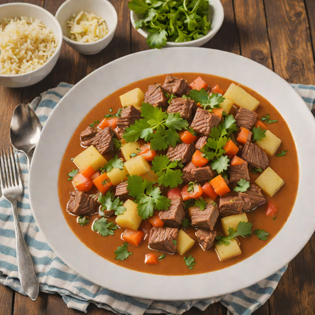 Slow-Cooked Salvadoran Beef Yuca Stew