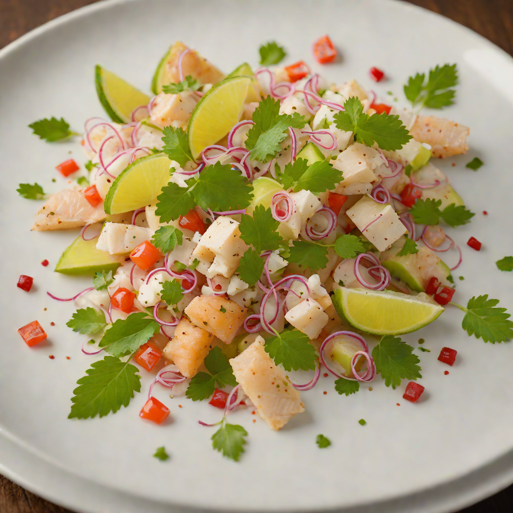Finger Lime and Barramundi Ceviche