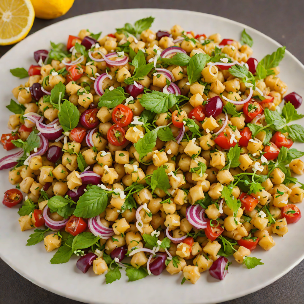 Lemon-Oregano Mediterranean Chickpea Salad