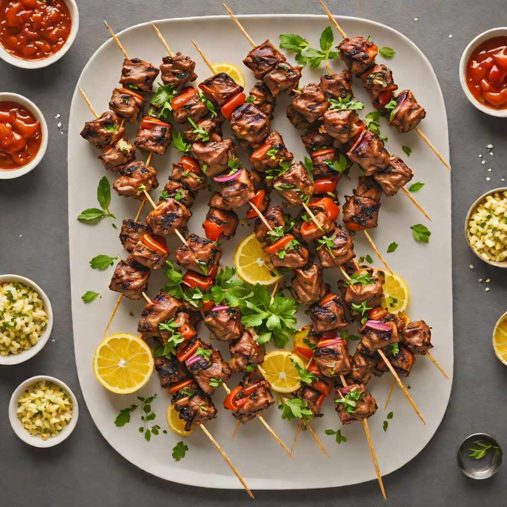 Hot and Tangy Mediterranean Grilled Lamb Skewers