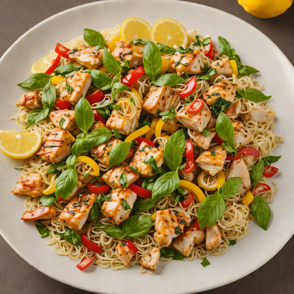 Interactive Web-Inspired Lemon Basil Chicken Stir-Fry