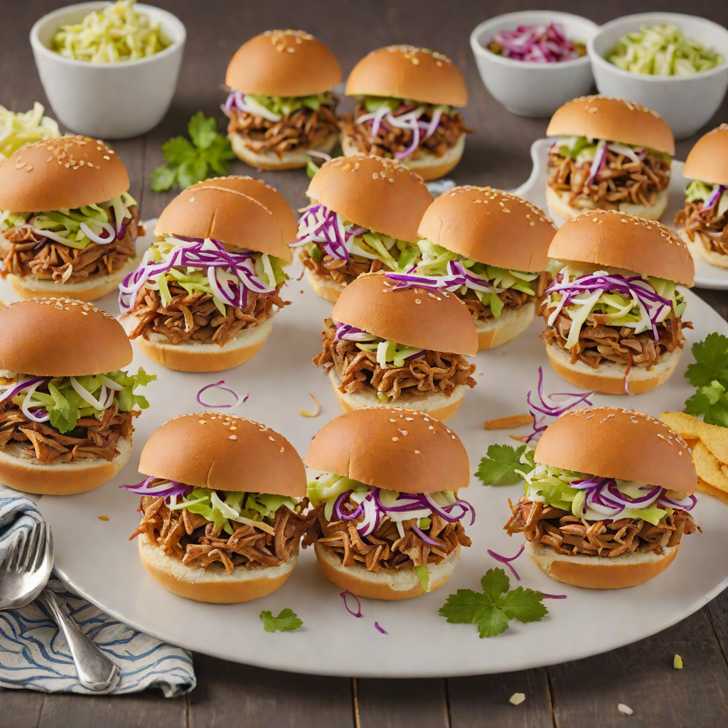 Retro Game Day Pulled Pork Sliders with Tangy Slaw