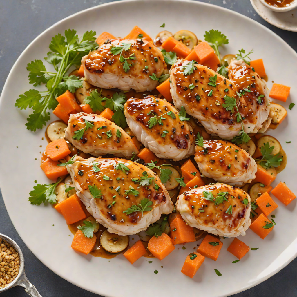 One-Pan Honey Garlic Chicken with Carrot Coins