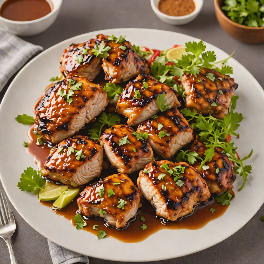Grilled Maple-Chipotle Chicken Thighs